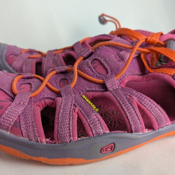 KEEN Kid Sandals Size 3 US Pink And Orange Washable - Picture 4 of 9